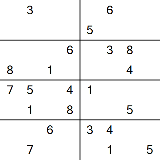 Sudoku 8x8 - Hard