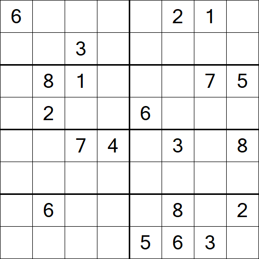 Sudoku 8x8 - Hard