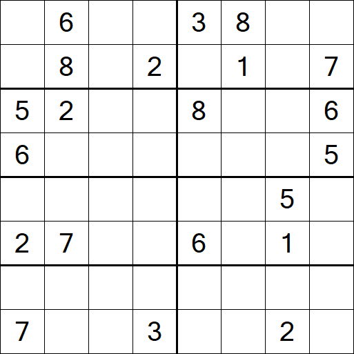 Sudoku 8x8 - Hard