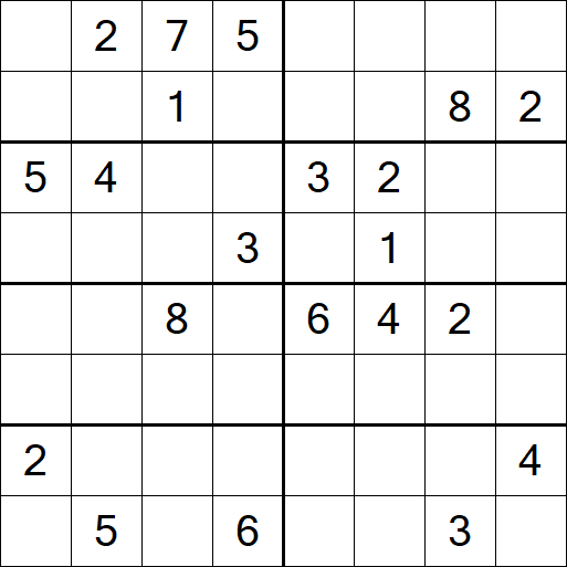 Sudoku 8x8 - Hard