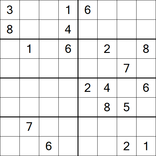 Sudoku 8x8 - Hard