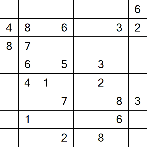 Sudoku 8x8 - Hard