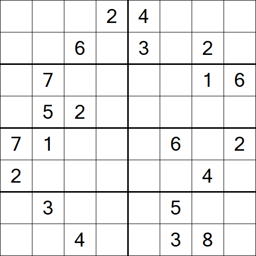 Sudoku 8x8 - Hard