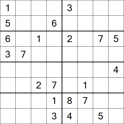 Sudoku 8x8 - Hard
