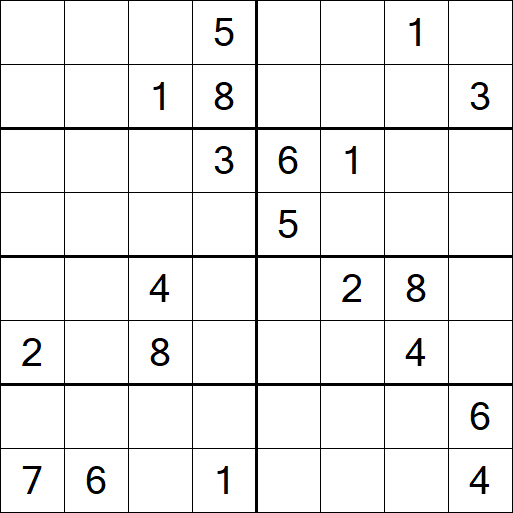 Sudoku 8x8 - Hard