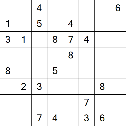 Sudoku 8x8 - Hard