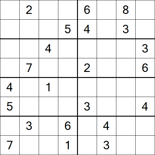 Sudoku 8x8 - Hard