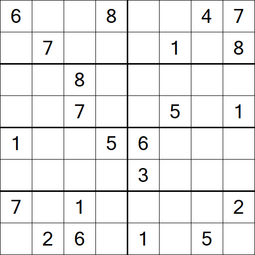 Sudoku 8x8 - Hard