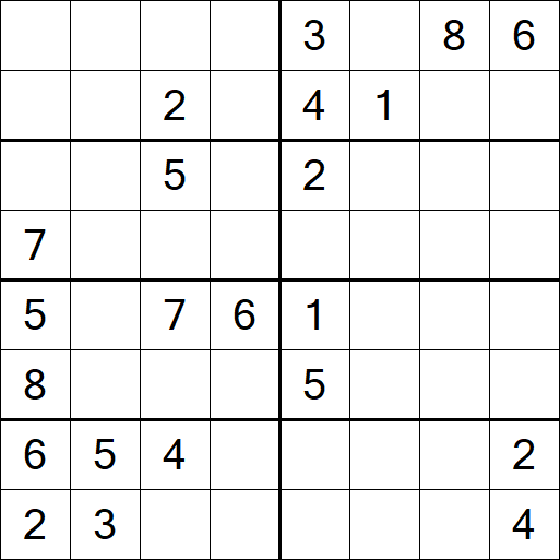 Sudoku 8x8 - Hard