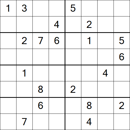 Sudoku 8x8 - Hard