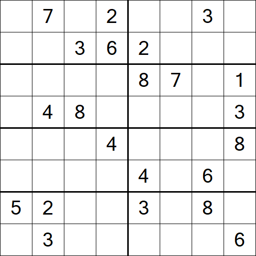 Sudoku 8x8 - Hard
