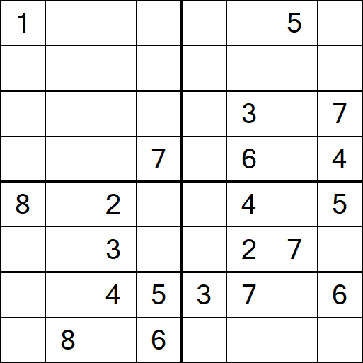 Sudoku 8x8 - Hard