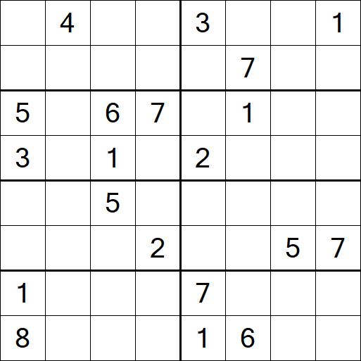 Sudoku 8x8 - Hard