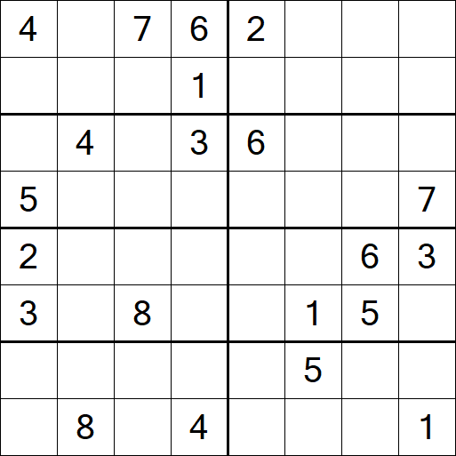 Sudoku 8x8 - Hard