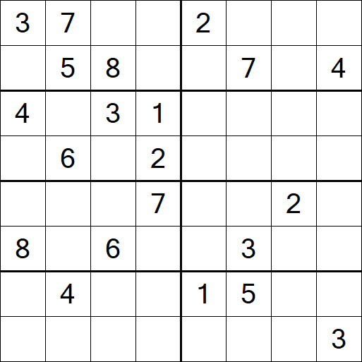 Sudoku 8x8 - Hard