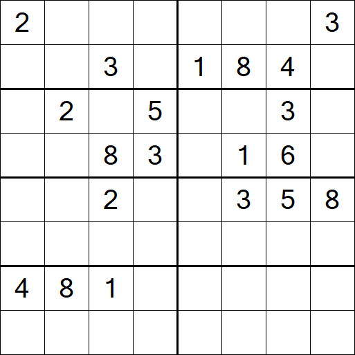 Sudoku 8x8 - Hard