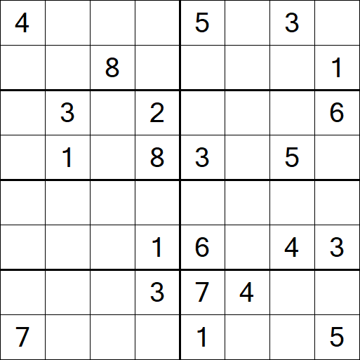 Sudoku 8x8 - Hard