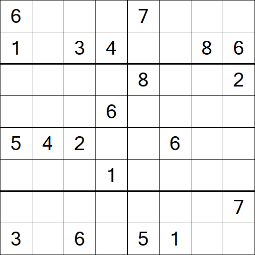 Sudoku 8x8 - Difícil