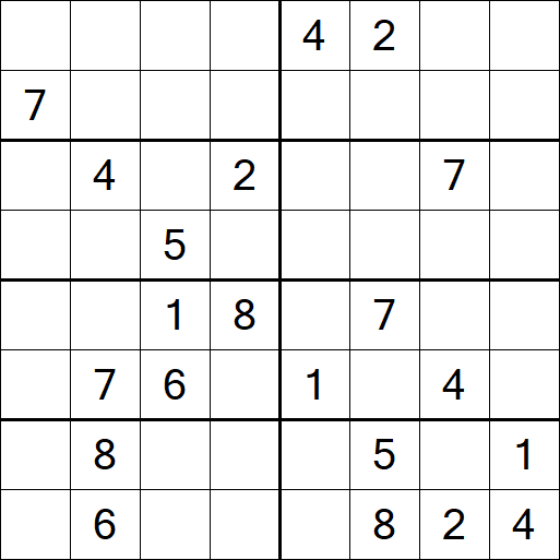 Sudoku 8x8 - Hard