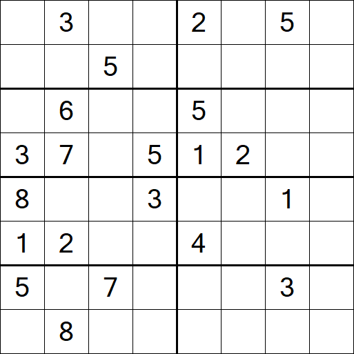 Sudoku 8x8 - Difícil
