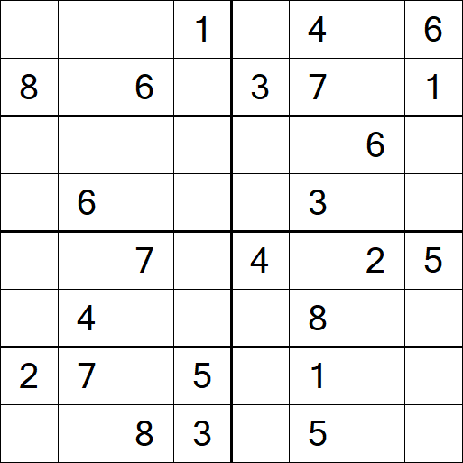Sudoku 8x8 - Hard