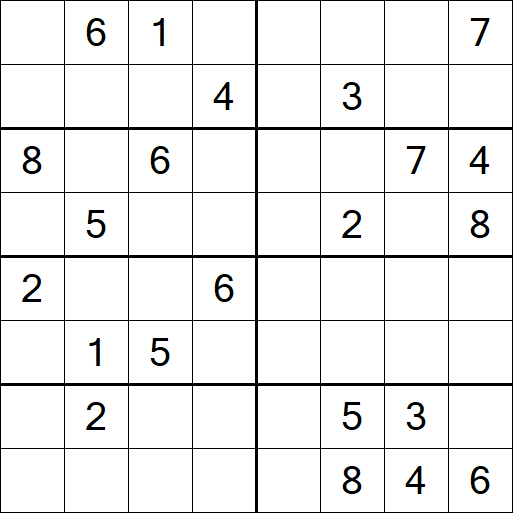 Sudoku 8x8 - Hard