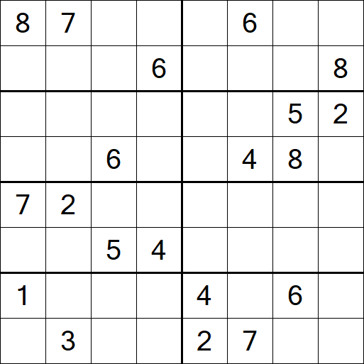 Sudoku 8x8 - Hard