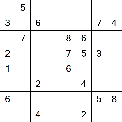 Sudoku 8x8 - Difícil