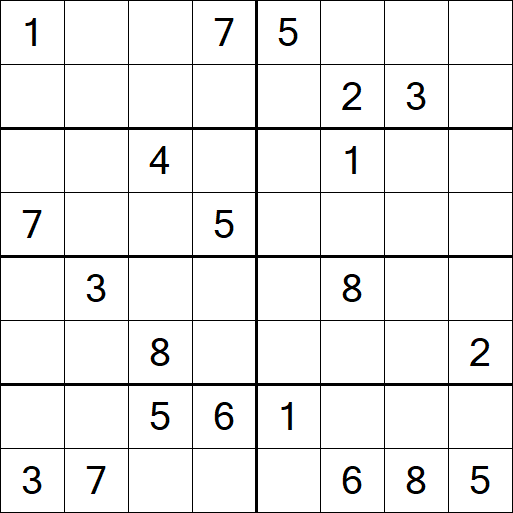 Sudoku 8x8 - Difícil