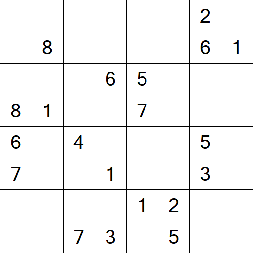 Sudoku 8x8 - Difícil
