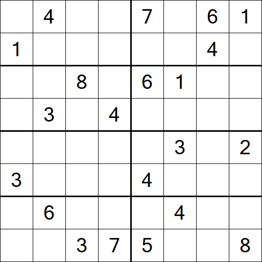 Sudoku 8x8 - Difícil