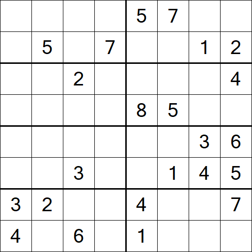Sudoku 8x8 - Difícil