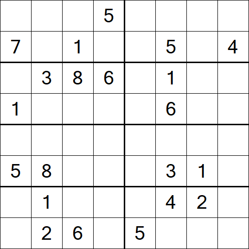 Sudoku 8x8 - Difícil