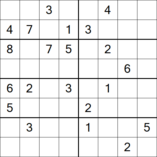 Sudoku 8x8 - Difícil