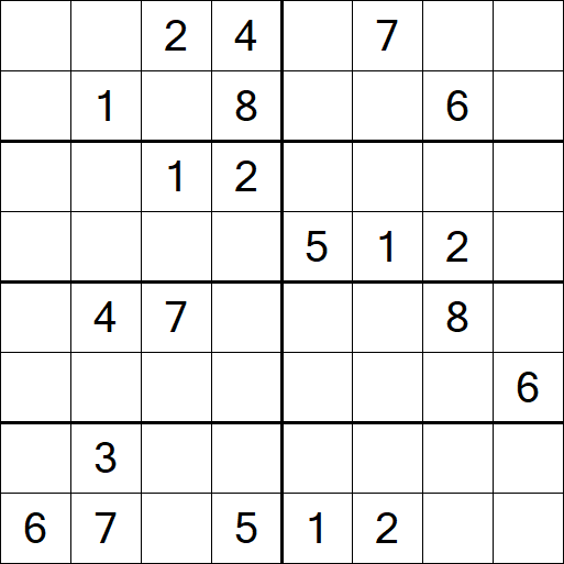 Sudoku 8x8 - Difícil