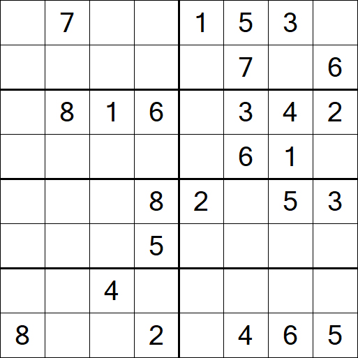 Sudoku 8x8 - Difícil