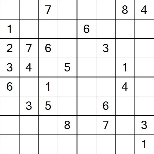 Sudoku 8x8 - Difficile