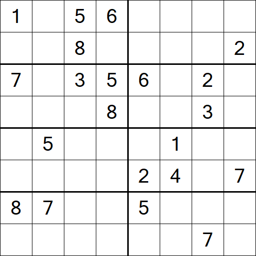 Sudoku 8x8 - Difícil