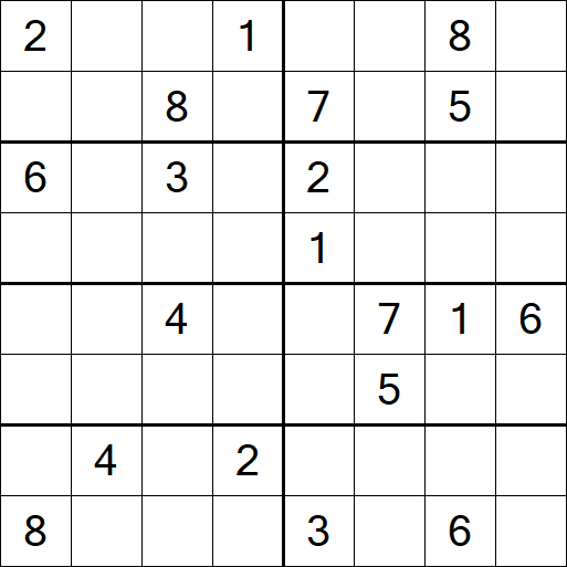 Sudoku 8x8 - Difícil