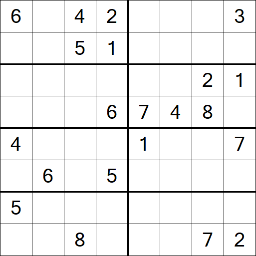 Sudoku 8x8 - Difficile