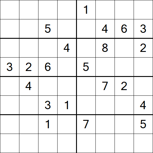 Sudoku 8x8 - Difícil
