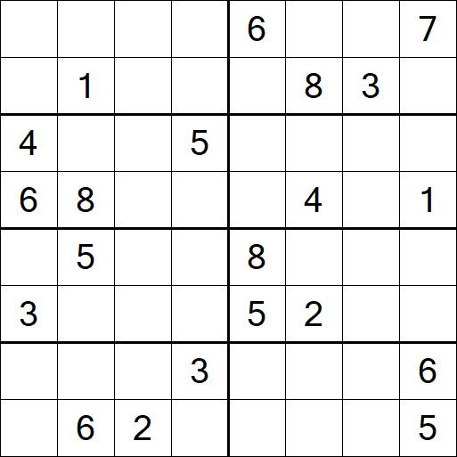 Sudoku 8x8 - Difficile