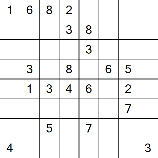 Sudoku 8x8 - Difficile
