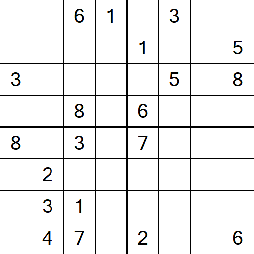 Sudoku 8x8 - Difficile