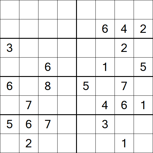 Sudoku 8x8 - Difficile