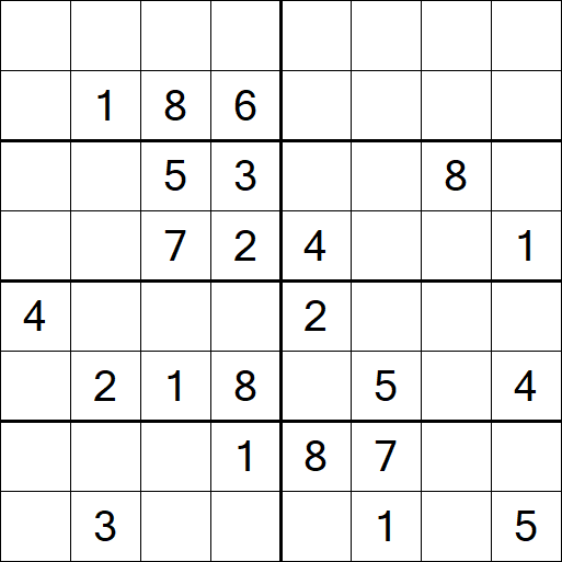 Sudoku 8x8 - Difficile