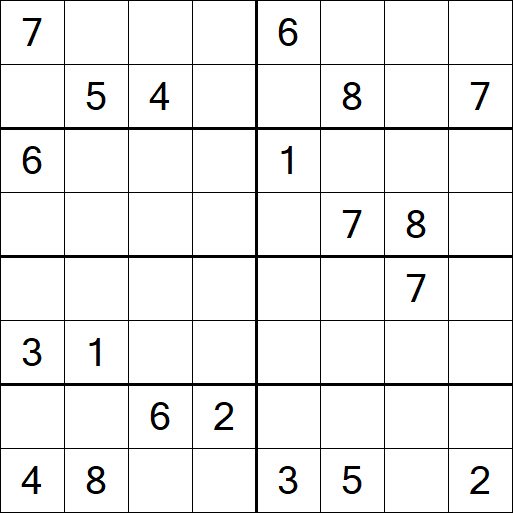 Sudoku 8x8 - Hard