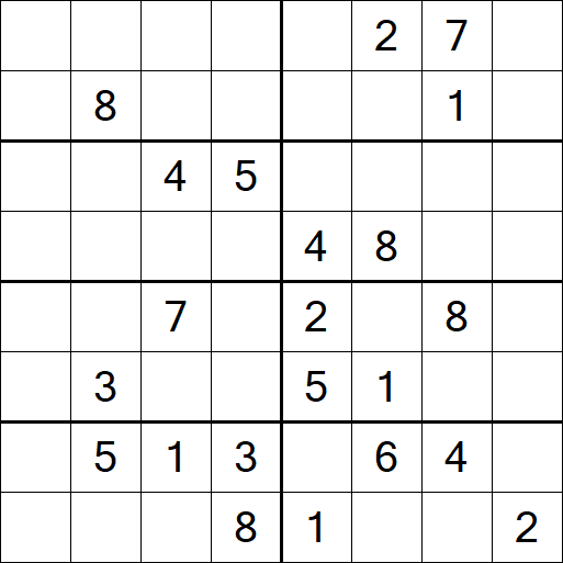 Sudoku 8x8 - Difícil