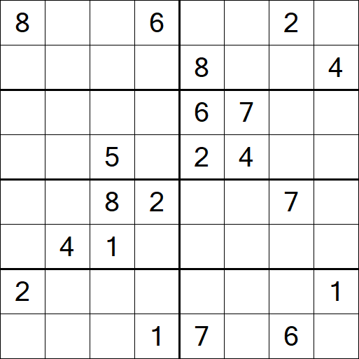 Sudoku 8x8 - Difícil