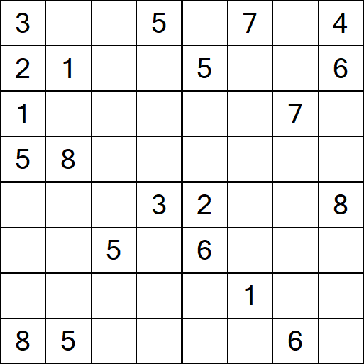 Sudoku 8x8 - Difícil